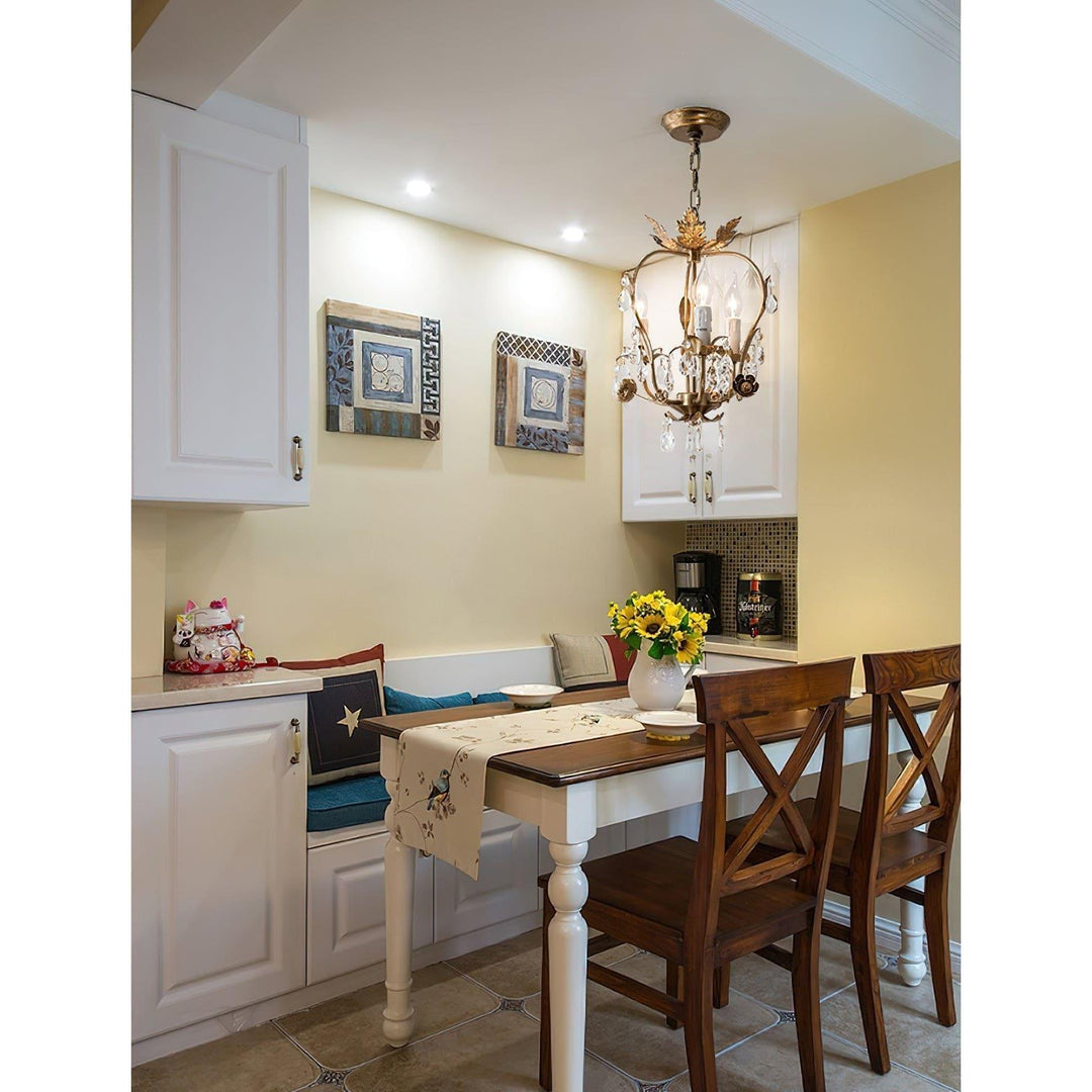 Monteleone Crystal Chandelier - Vintage with Adjustable Chain | Vinlighting | Vinlighting
