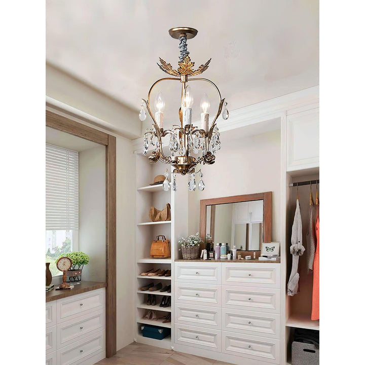 Monteleone Crystal Chandelier - Vintage with Adjustable Chain | Vinlighting | Vinlighting