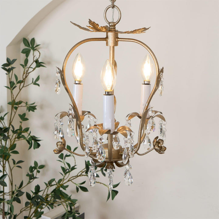 Monteleone Crystal Chandelier - Vintage with Adjustable Chain | Vinlighting | Vinlighting