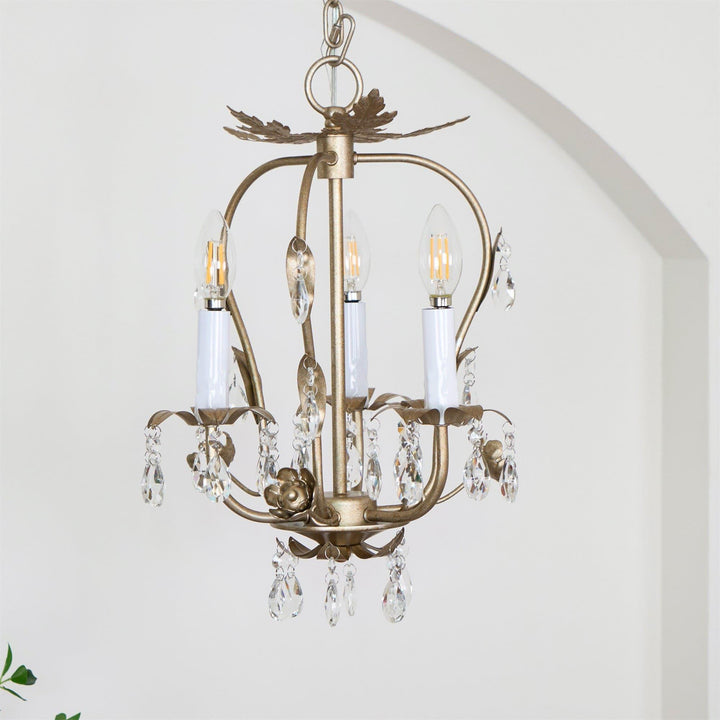 Monteleone Crystal Chandelier - Vintage with Adjustable Chain | Vinlighting | Vinlighting