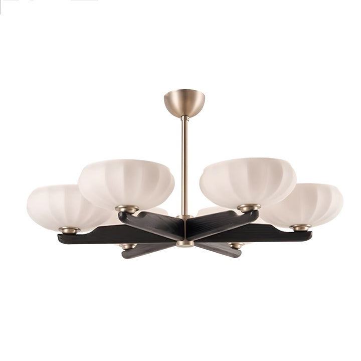 Moralyn Chandelier – Contemporary Wood & Metal Lighting for Bedroom