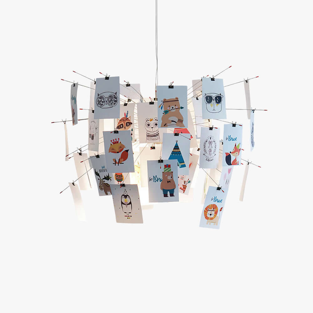 Moxir Chandelier – Scandi Artistic Paper Pendant Light