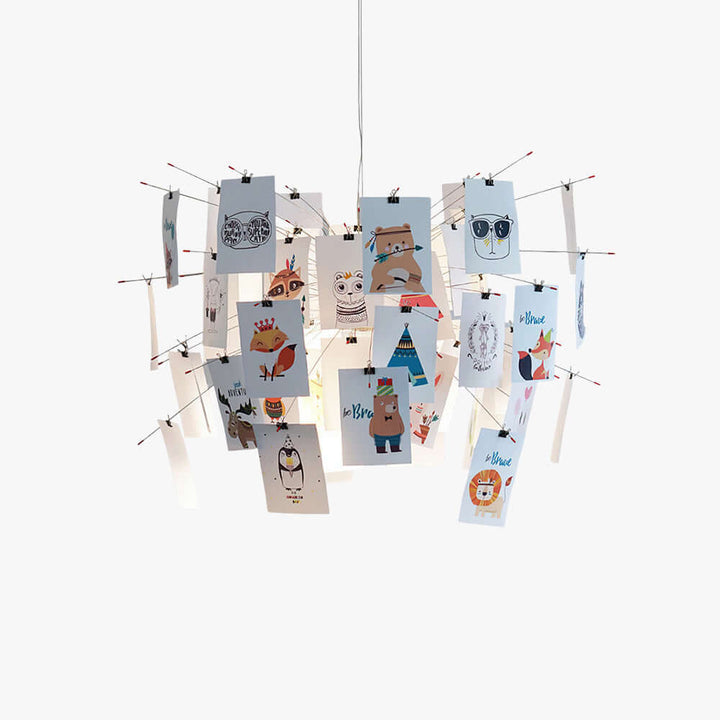 Moxir Chandelier – Scandi Artistic Paper Pendant Light