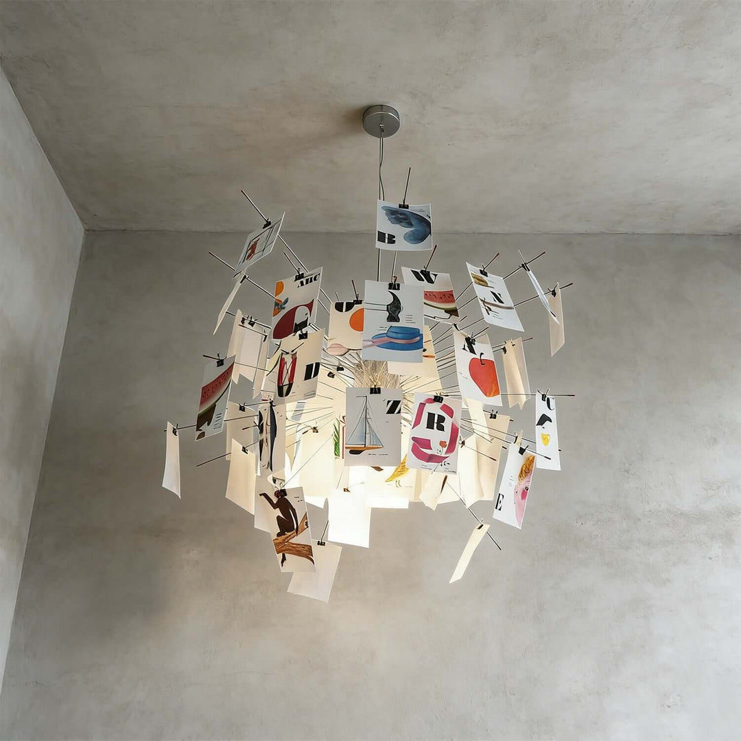 Moxir Chandelier – Scandi Artistic Paper Pendant Light