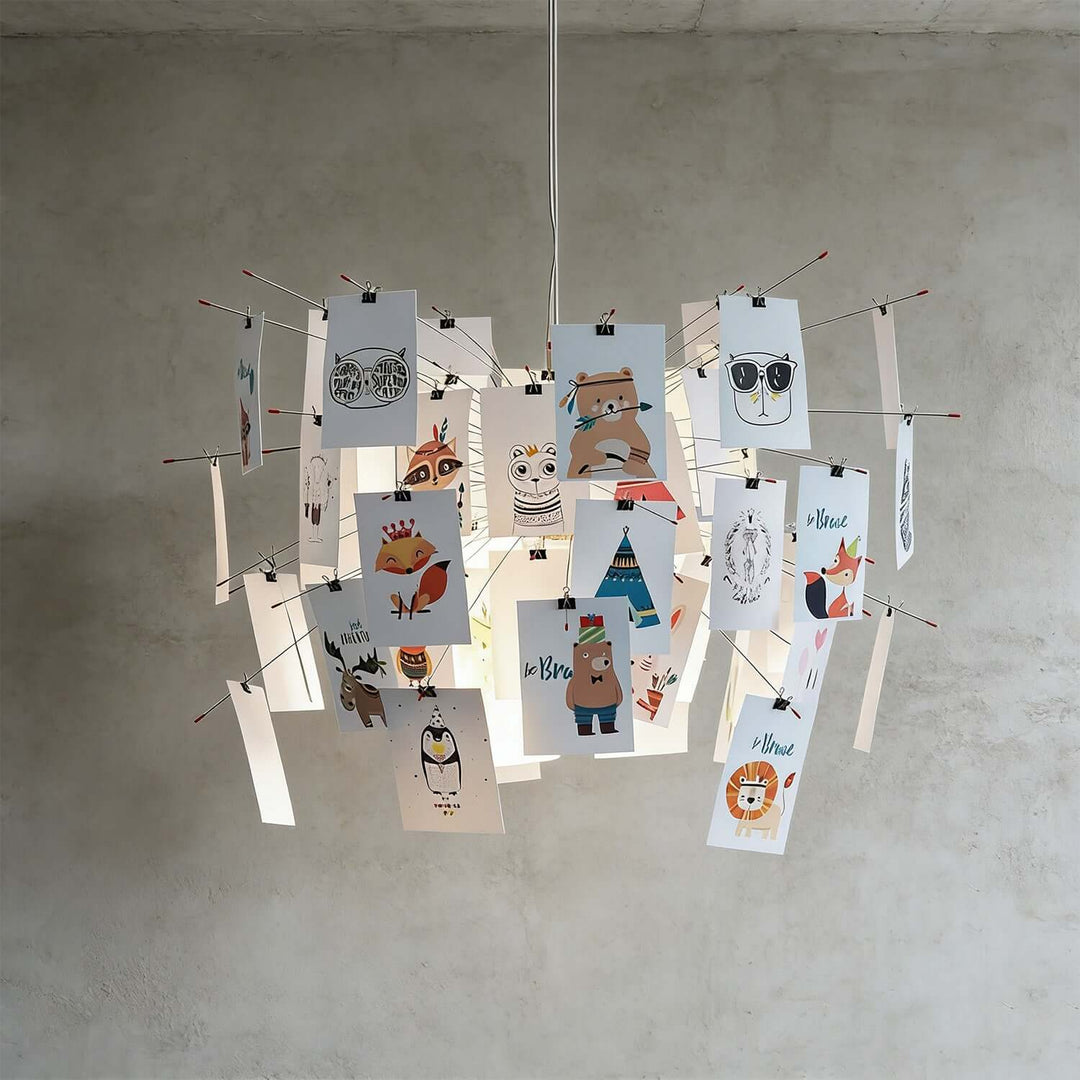 Moxir Chandelier – Scandi Artistic Paper Pendant Light