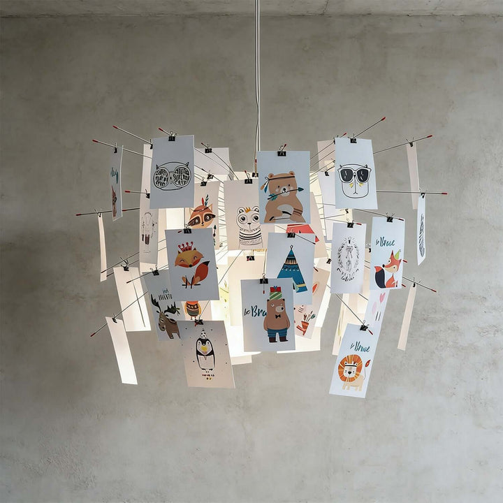 Moxir Chandelier – Scandi Artistic Paper Pendant Light