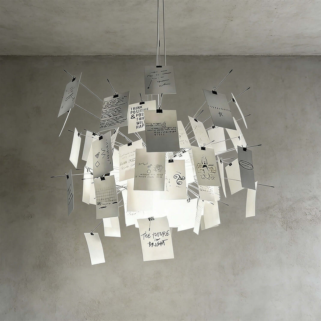 Moxir Chandelier – Scandi Artistic Paper Pendant Light
