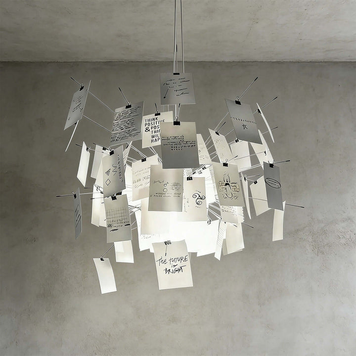 Moxir Chandelier – Scandi Artistic Paper Pendant Light