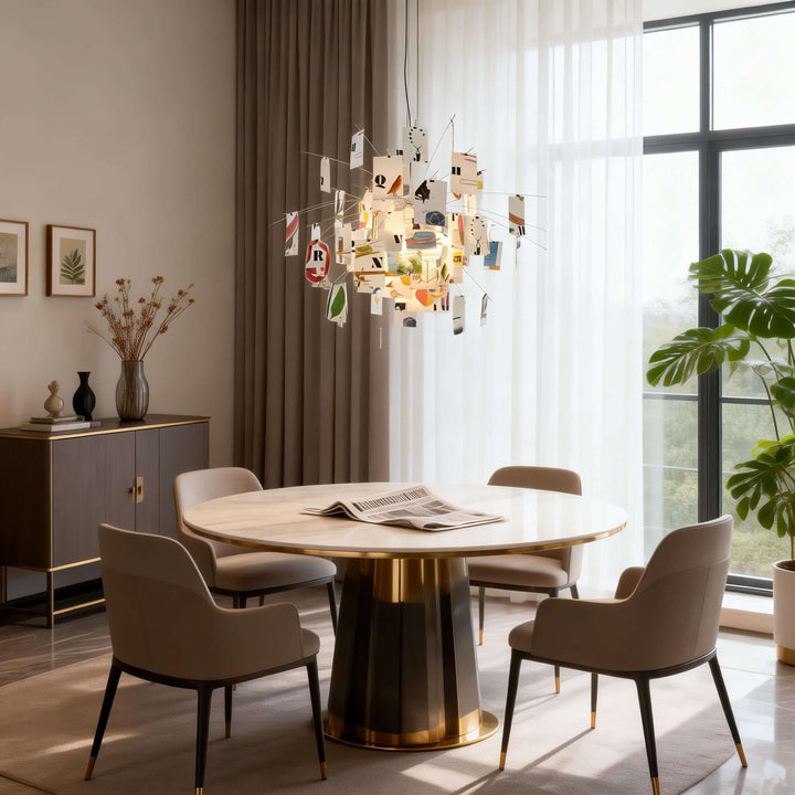 Moxir Chandelier – Scandi Artistic Paper Pendant Light