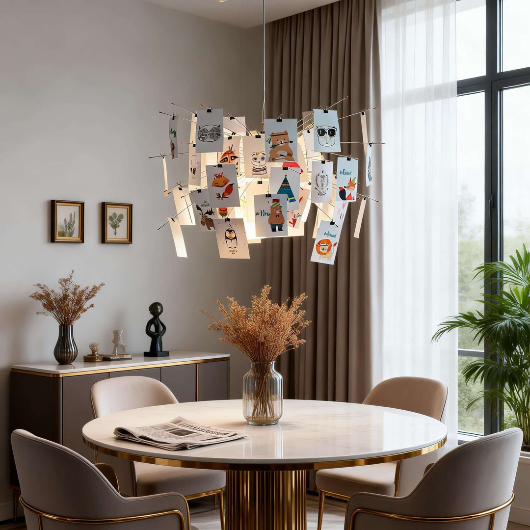 Moxir Chandelier – Scandi Artistic Paper Pendant Light