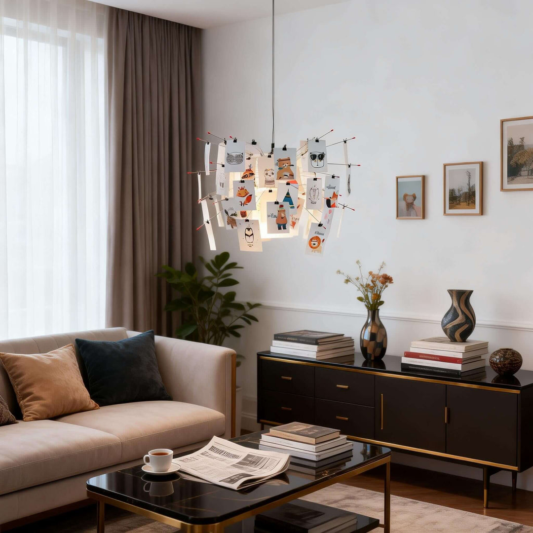 Moxir Chandelier – Scandi Artistic Paper Pendant Light