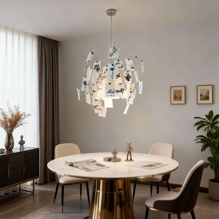 Moxir Chandelier – Scandi Artistic Paper Pendant Light