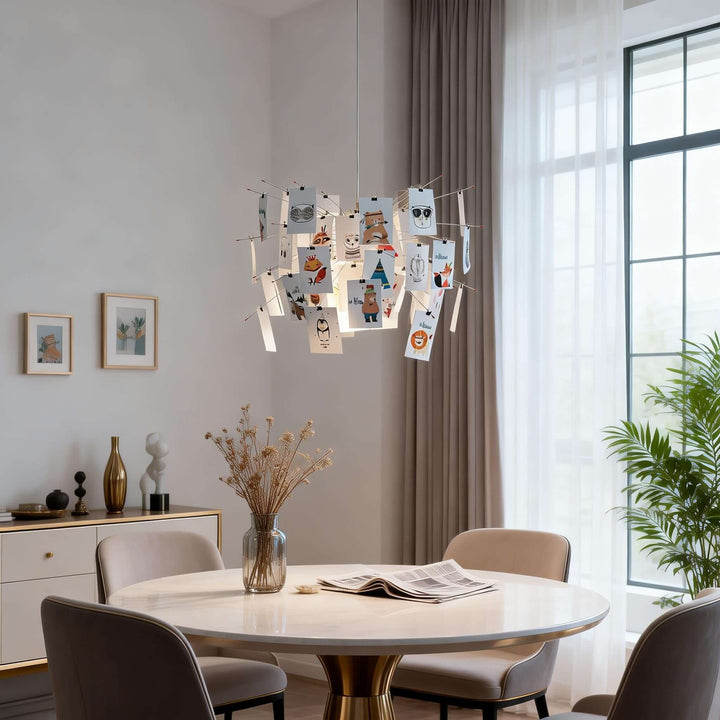 Moxir Chandelier – Scandi Artistic Paper Pendant Light