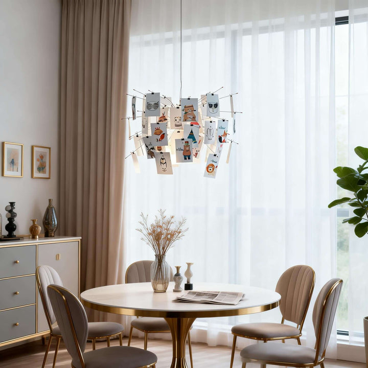 Moxir Chandelier – Scandi Artistic Paper Pendant Light