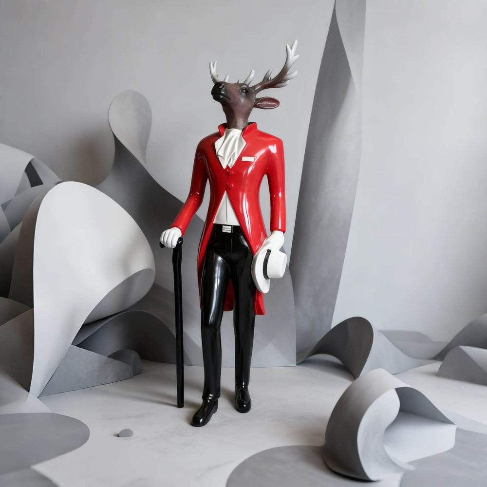 Mr. Deer Sculpture – Decorative Art Sculpture, Living Room Decor