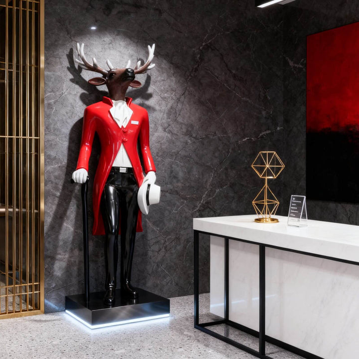 Mr. Deer Sculpture – Decorative Art Sculpture, Living Room Decor