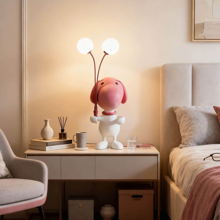 Mupito Sculptural Table Lamp – Cute Art Deco Bedside Light