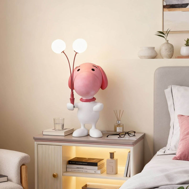 Mupito Sculptural Table Lamp – Cute Art Deco Bedside Light