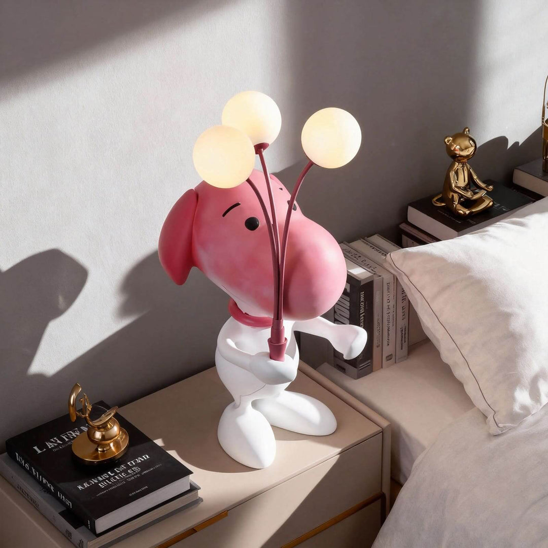 Mupito Sculptural Table Lamp – Cute Art Deco Bedside Light