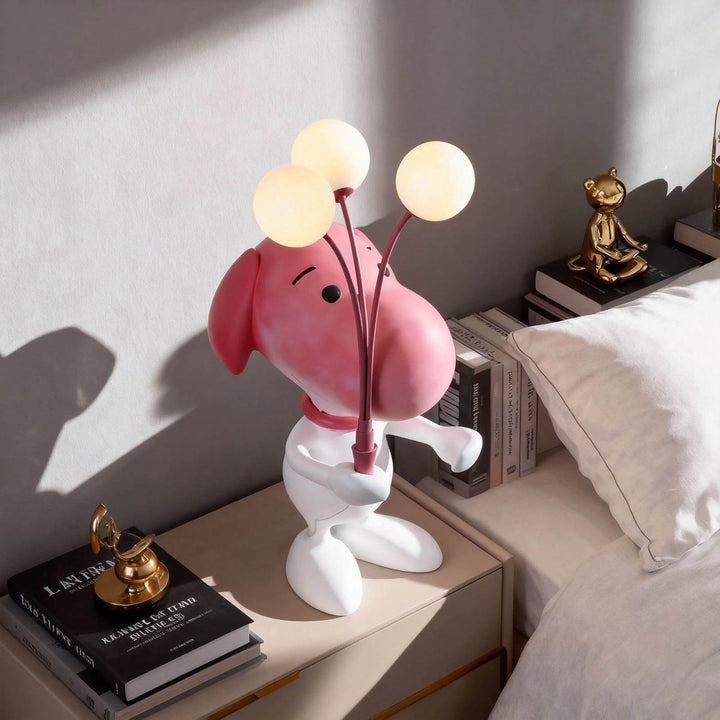 Mupito Sculptural Table Lamp – Cute Art Deco Bedside Light