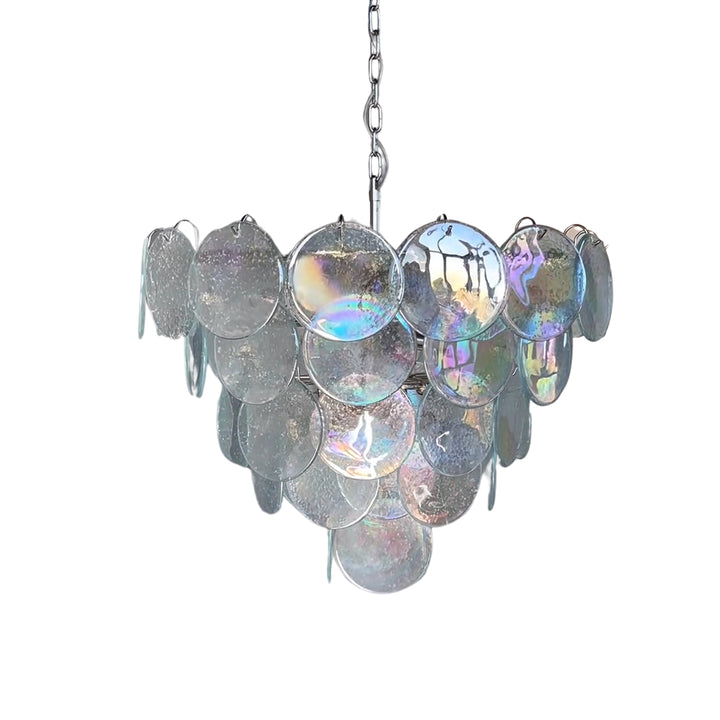Murano Disk Chandelier 27" – French Light Luxury Living Room Decoration