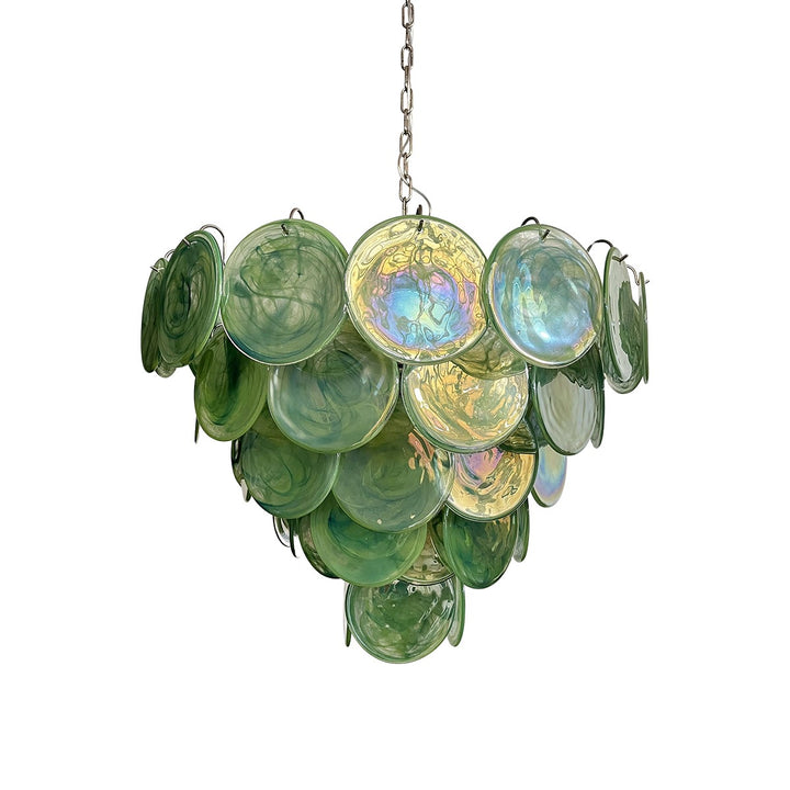 Murano Disk Chandelier 27" – French Light Luxury Living Room Decoration