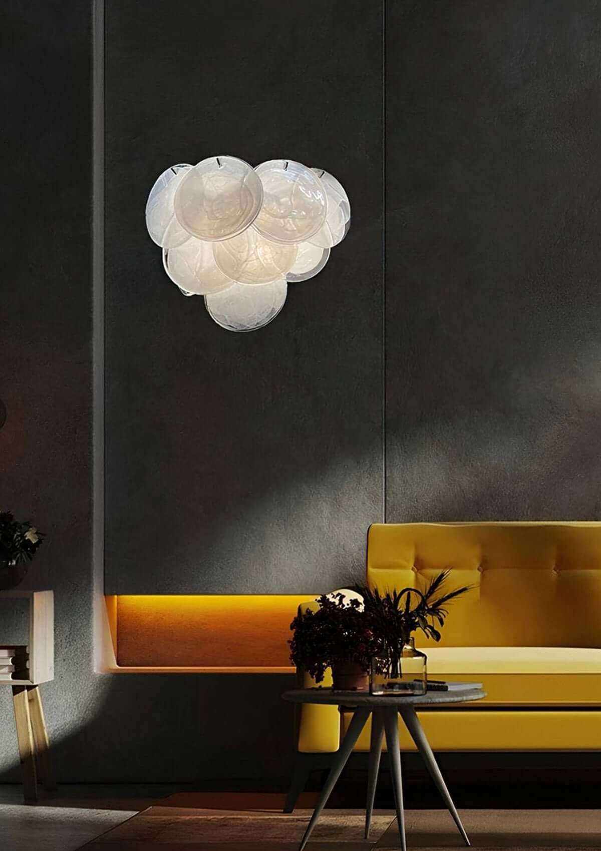 Murano Disk Wall Sconce – French Simple Light Luxury Lighting