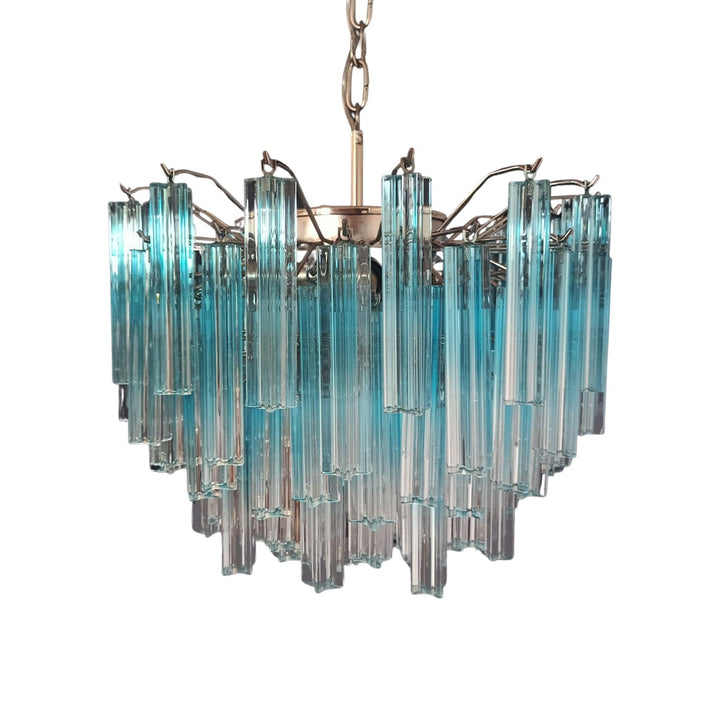 Murano Prisms Chandelier 18" – French Retro Glass Lamp