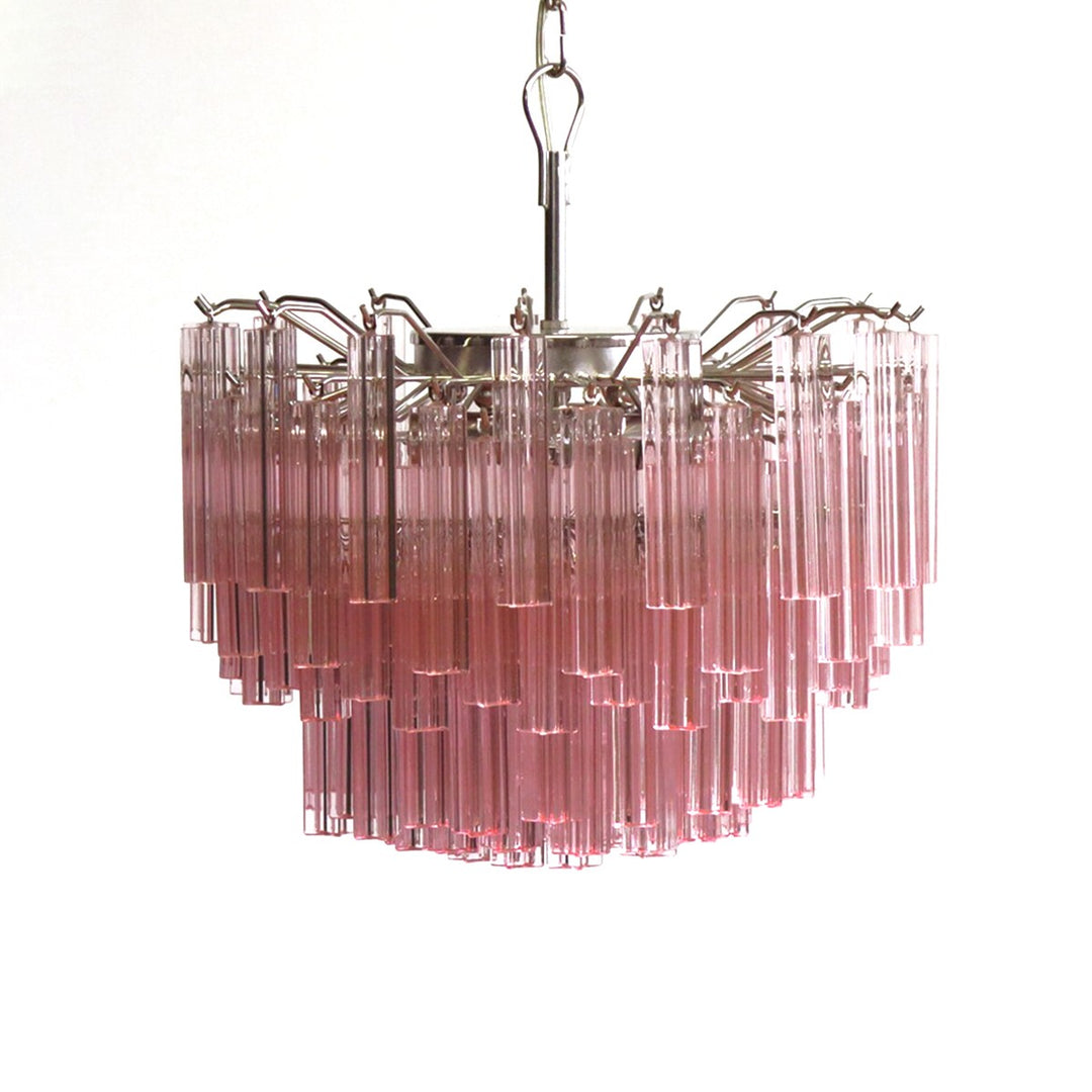 Murano Prisms Chandelier 18" – French Retro Glass Lamp