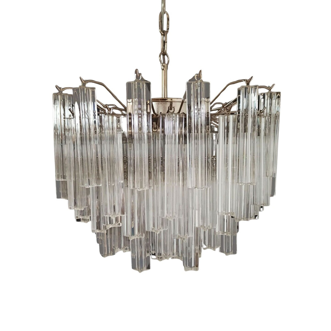 Murano Prisms Chandelier 18" – French Retro Glass Lamp