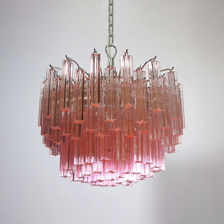 Murano Prisms Chandelier 18" – French Retro Glass Lamp