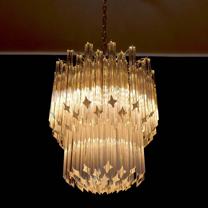 Murano Prisms Chandelier 19" – Italy Art Decoration Lamp