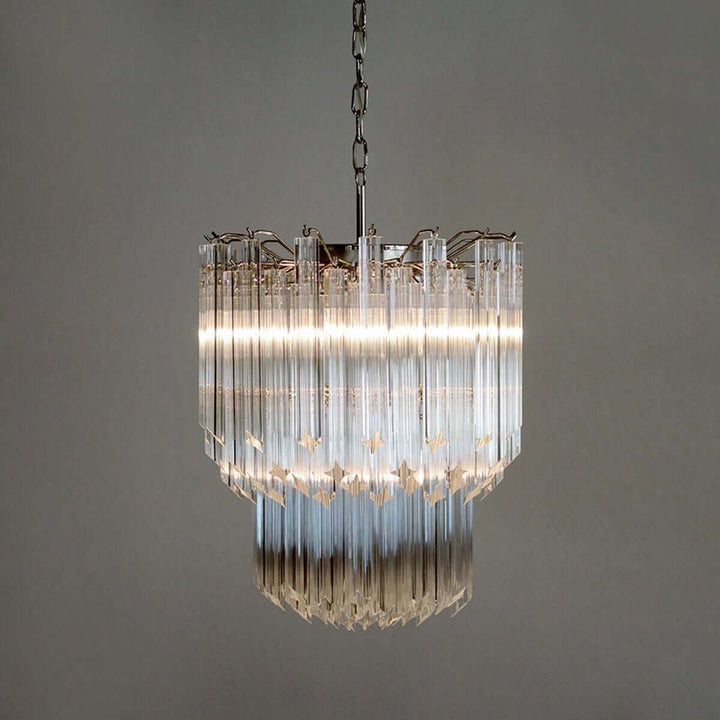 Murano Prisms Chandelier 19" – Italy Art Decoration Lamp