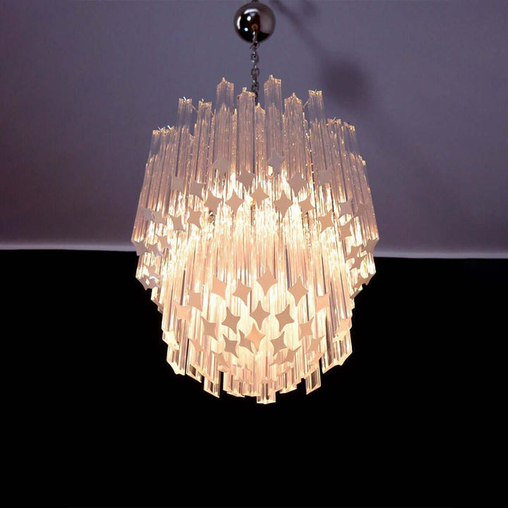 Murano Prisms Chandelier 19" – Italy Art Decoration Lamp