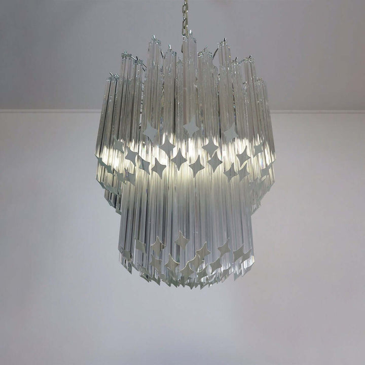 Murano Prisms Chandelier 19" – Italy Art Decoration Lamp