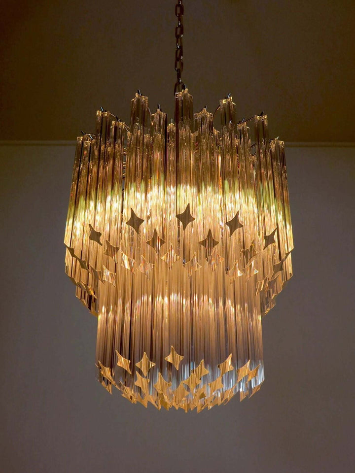 Murano Prisms Chandelier 19" – Italy Art Decoration Lamp