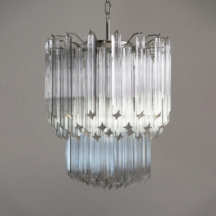 Murano Prisms Chandelier 19" – Italy Art Decoration Lamp