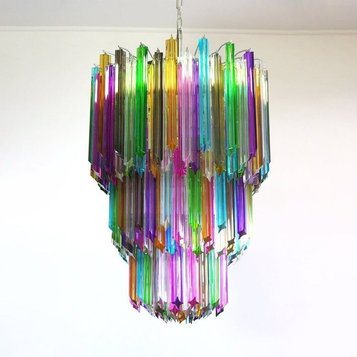 Murano Prisms Chandelier 24" – Italy Luxury Art Deco Decorative Lamp
