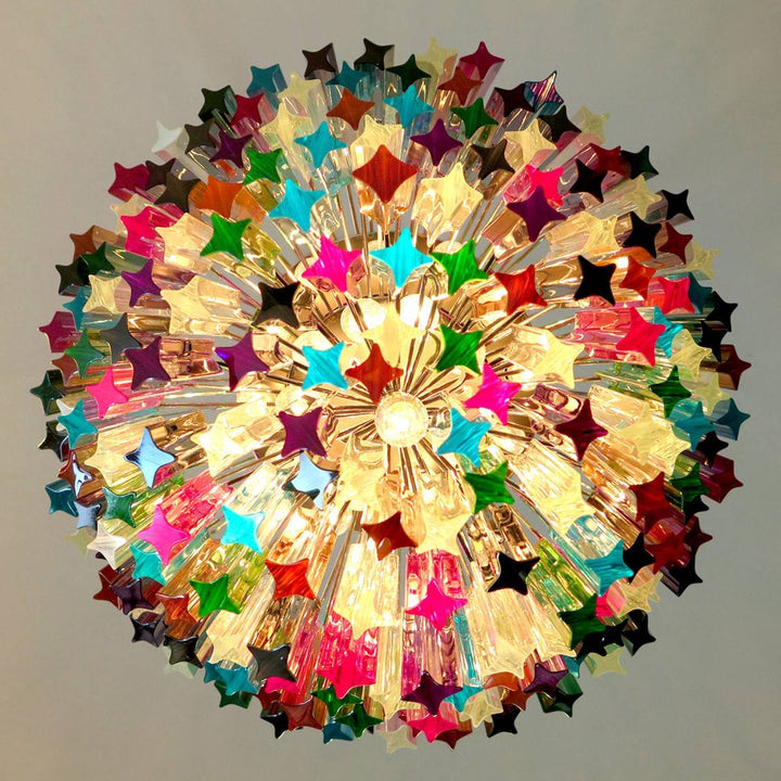 Murano Prisms Chandelier 24" – Italy Luxury Art Deco Decorative Lamp