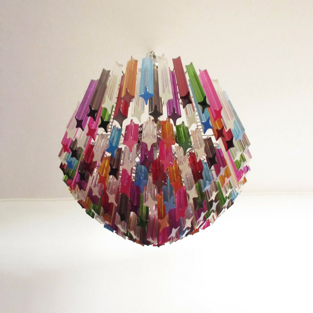 Murano Prisms Chandelier 30" – Luxury Italy Art Deco Lamp