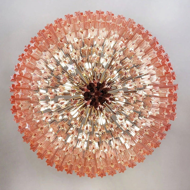 Murano Prisms Chandelier 30" – Luxury Italy Art Deco Lamp