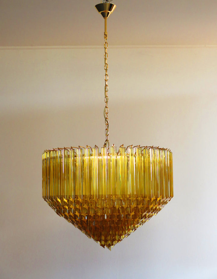 Murano Prisms Chandelier 30" – Luxury Italy Art Deco Lamp