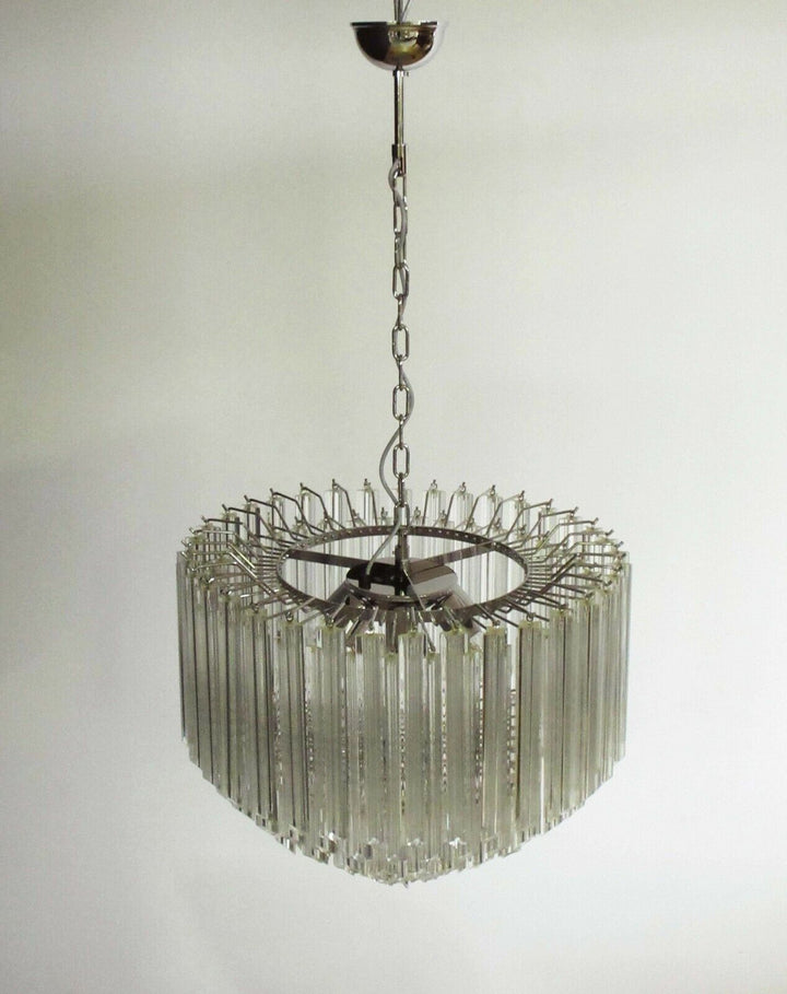 Murano Prisms Chandelier 30" – Luxury Italy Art Deco Lamp
