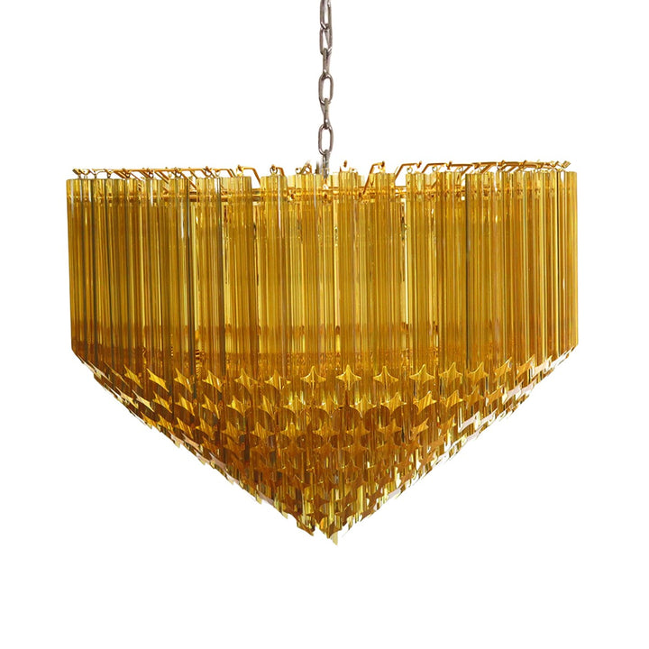 Murano Prisms Chandelier 30" – Luxury Italy Art Deco Lamp