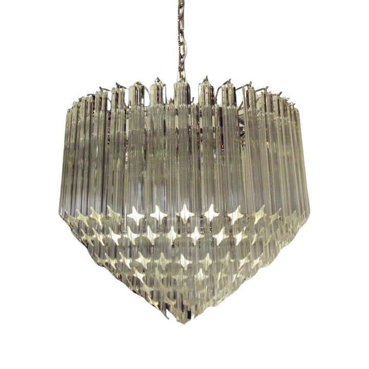 Murano Prisms Chandelier 30" – Luxury Italy Art Deco Lamp