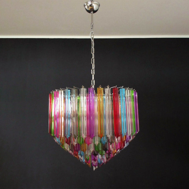 Murano Prisms Chandelier 30" – Luxury Italy Art Deco Lamp