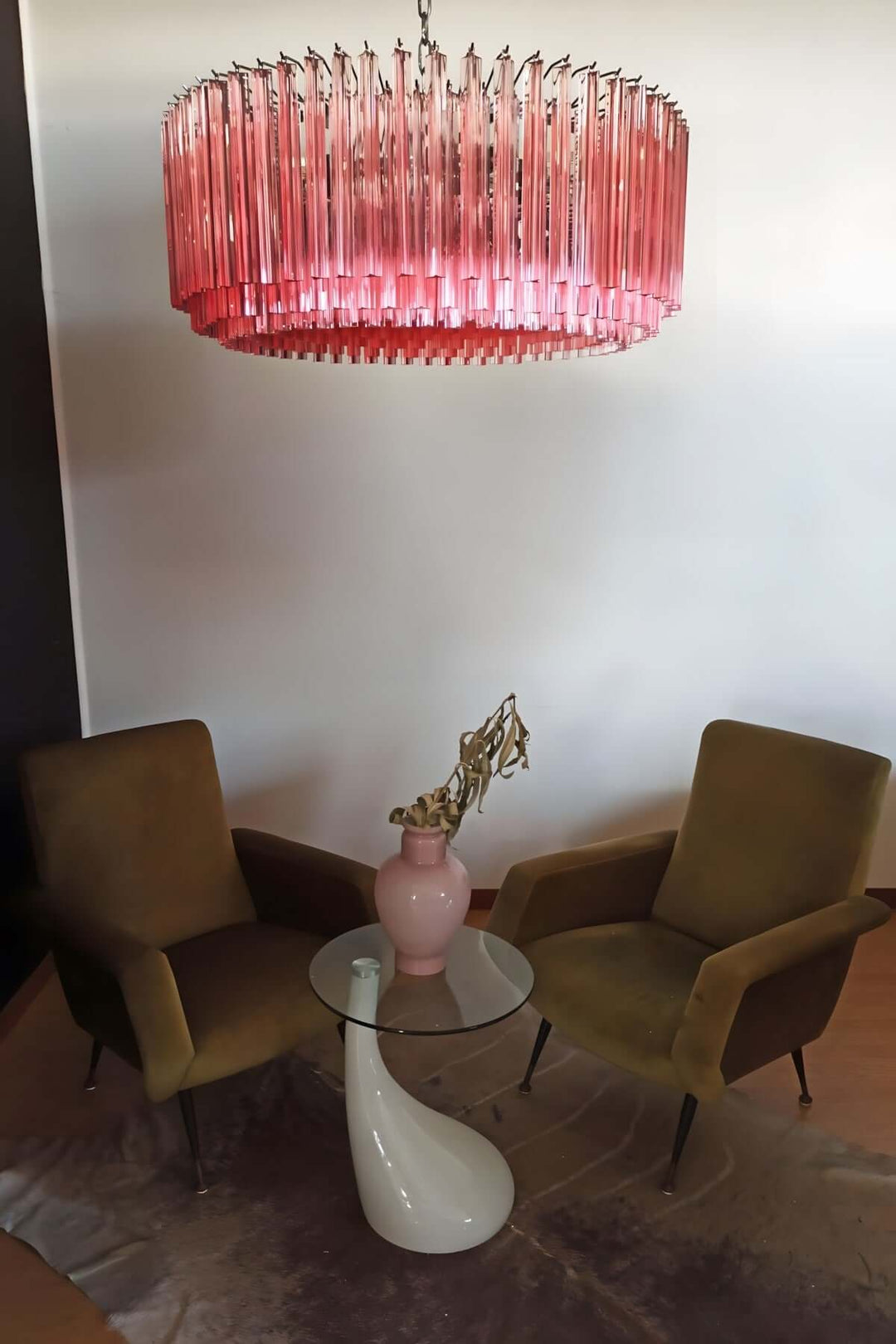 Murano Prisms Chandelier – Italian Round Dining Room Lamp