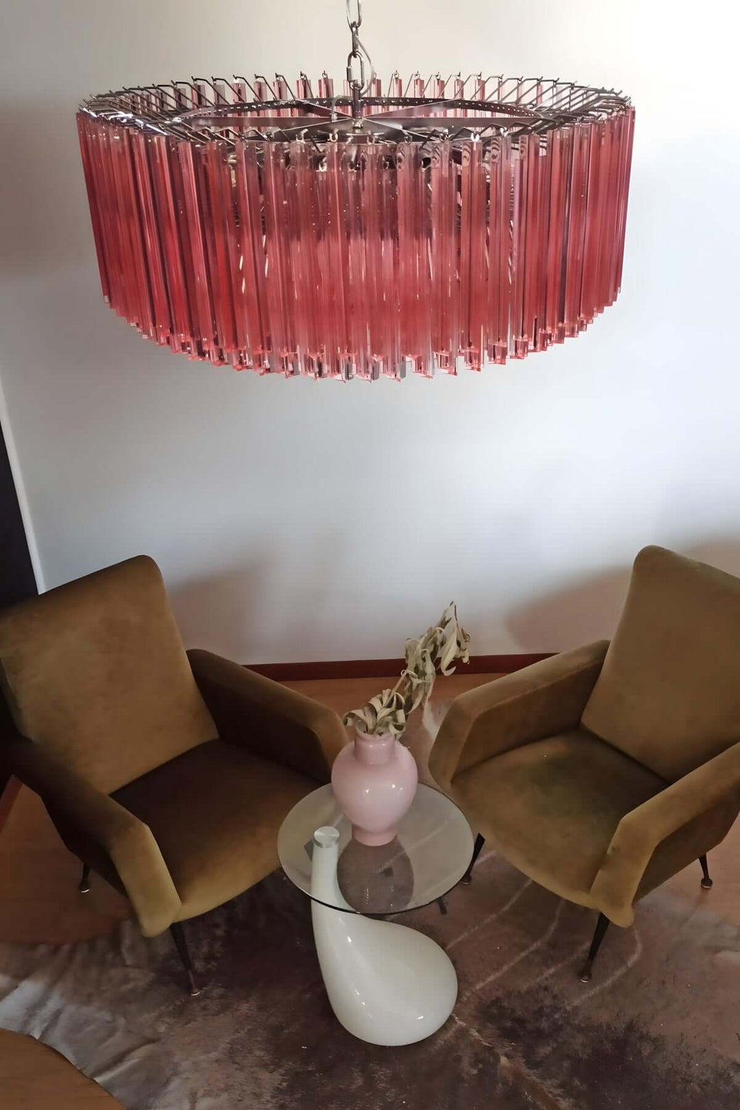 Murano Prisms Chandelier – Italian Round Dining Room Lamp