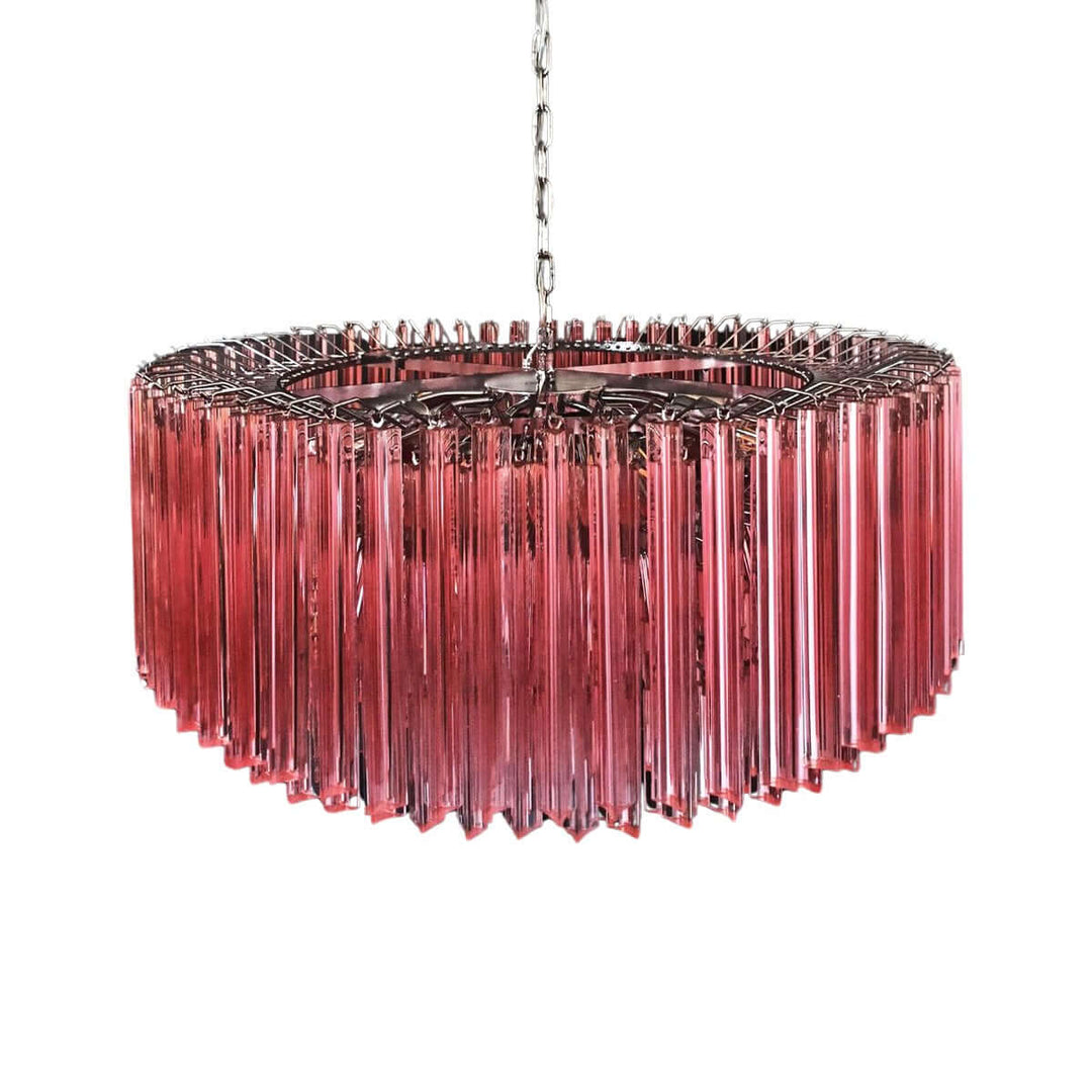 Murano Prisms Chandelier – Italian Round Dining Room Lamp