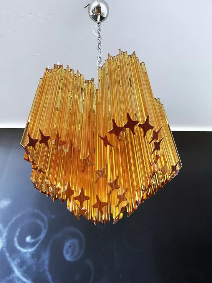 Murano Prisms Flower Chandelier 16"– Middle Ages Light Luxury